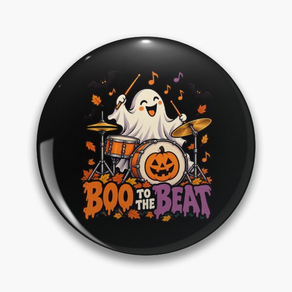 Item preview, Boo to the Beat - Ghost Drummer designed and sold by Good Mood Foundry.