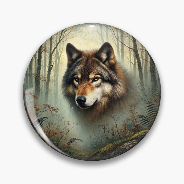 Item preview, The Wolf - Silent Call of the Forest designed and sold by LegademaArt.