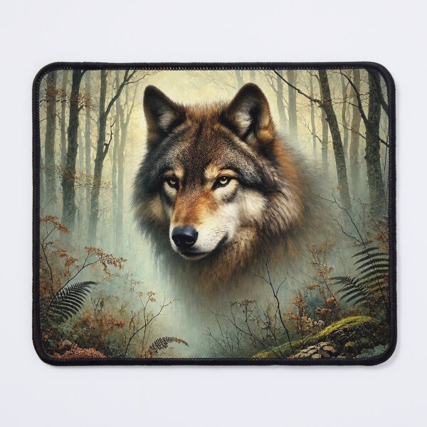 Item preview, The Wolf - Silent Call of the Forest designed and sold by LegademaArt.