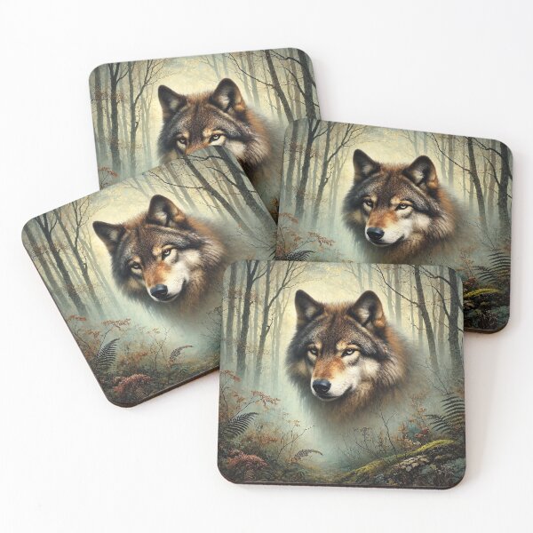 Item preview, The Wolf - Silent Call of the Forest designed and sold by LegademaArt.