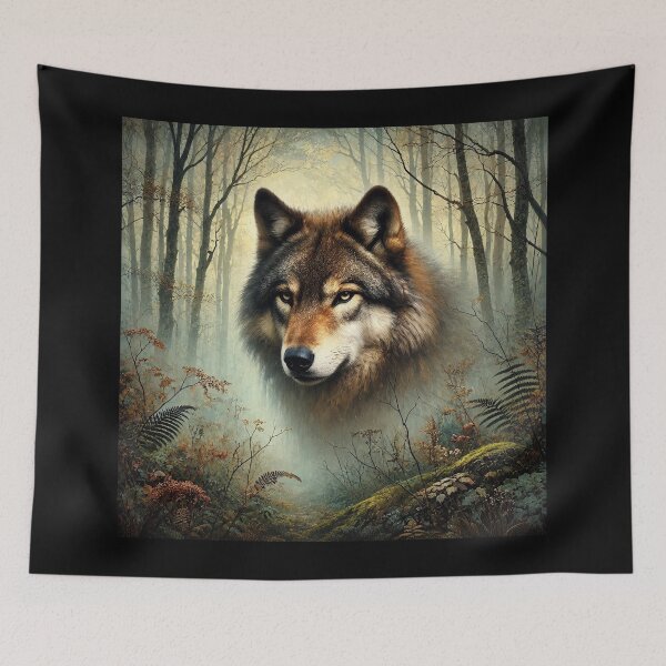 Item preview, The Wolf - Silent Call of the Forest designed and sold by LegademaArt.