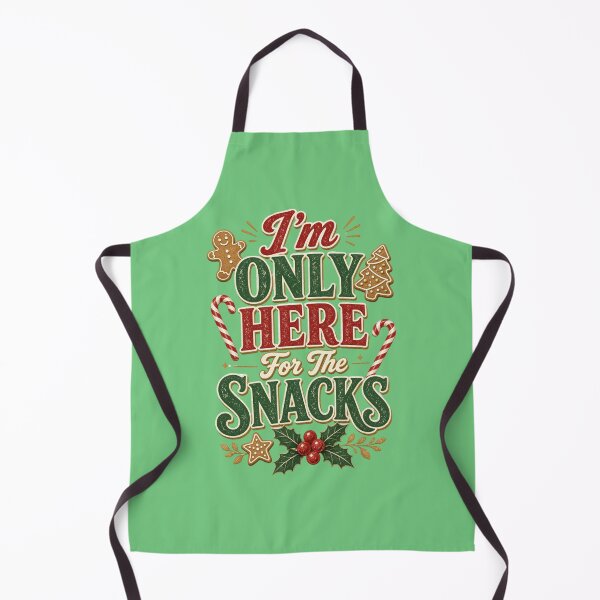 Item preview, I'm Only Here For The Snacks Funny Christmas designed and sold by InkWeaveShop.