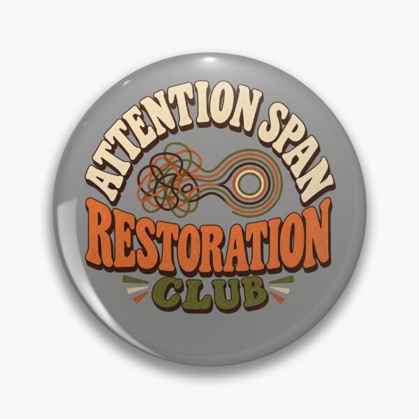 Item preview, Attention Span Restoration Club – Vintage Offline Hobby designed and sold by Golden Era Studio.