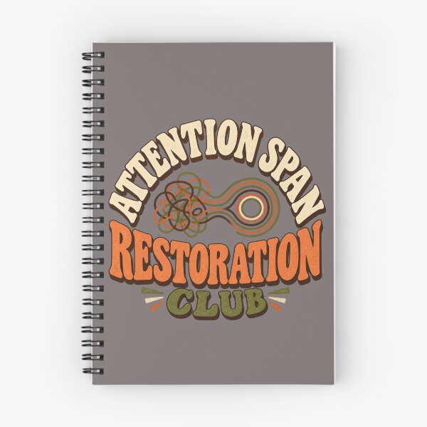 Item preview, Attention Span Restoration Club – Vintage Offline Hobby designed and sold by Golden Era Studio.