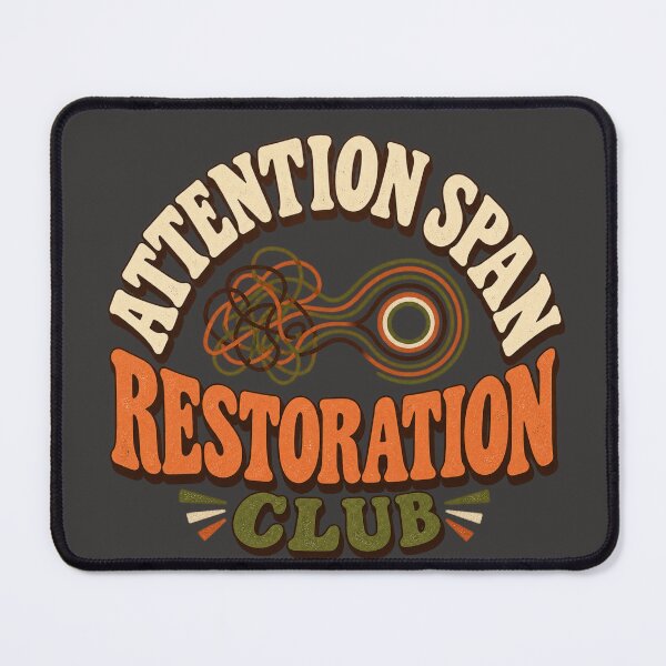 Item preview, Attention Span Restoration Club – Vintage Offline Hobby designed and sold by Golden Era Studio.