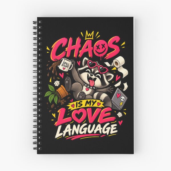 Item preview, Chaos Is My Love Language Raccoon Edition designed and sold by RatherCreative.