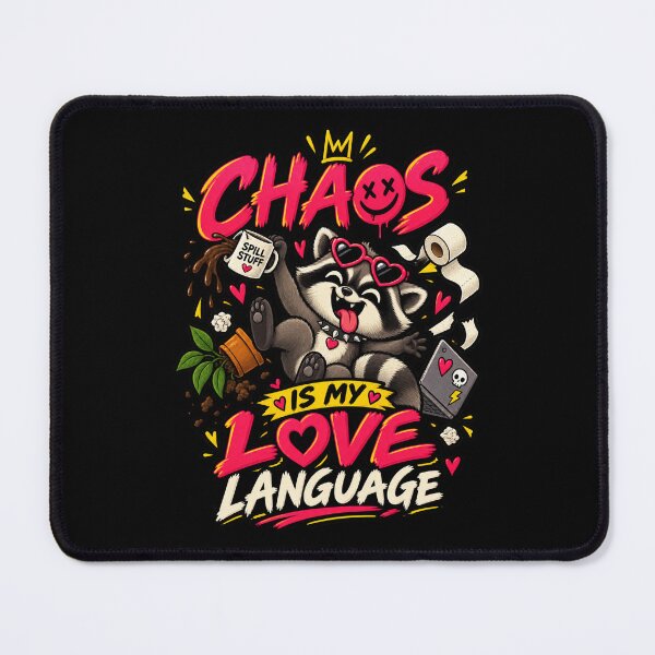 Item preview, Chaos Is My Love Language Raccoon Edition designed and sold by RatherCreative.