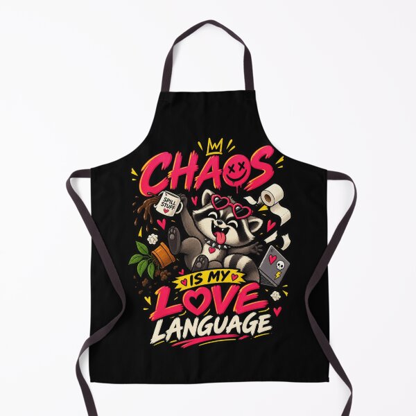 Item preview, Chaos Is My Love Language Raccoon Edition designed and sold by RatherCreative.