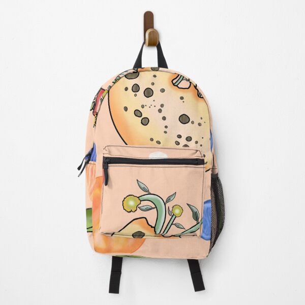 Item preview, A cute, friendly alien watering flowers inside the moon designed and sold by pionartda.