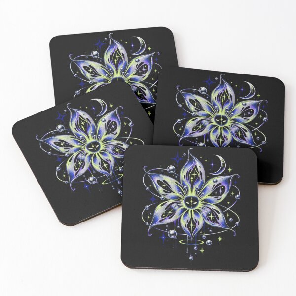 Item preview, Celestial Alien Flower Cosmic Botanical Art designed and sold by 966 A.D..
