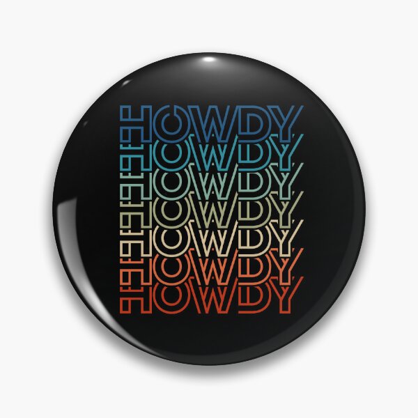 Item preview, Howdy Retro Western Typography Vintage Cowboy Sunset Text designed and sold by JRRTs.