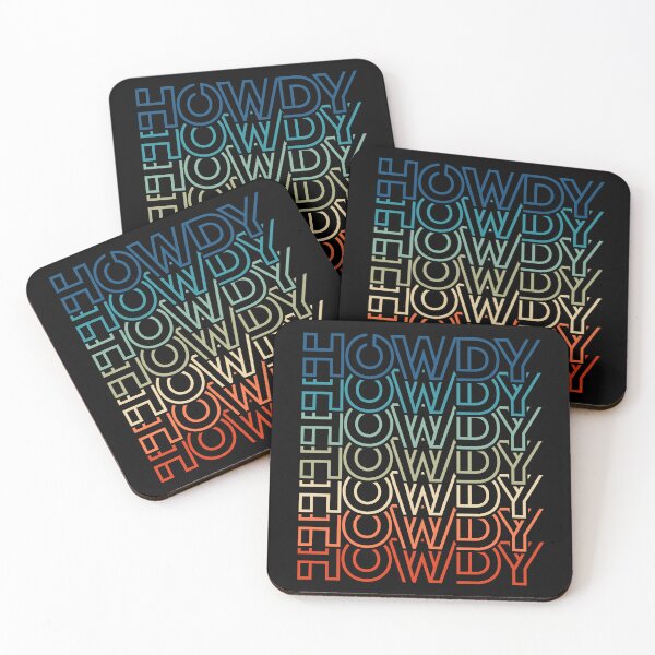 Item preview, Howdy Retro Western Typography Vintage Cowboy Sunset Text designed and sold by JRRTs.