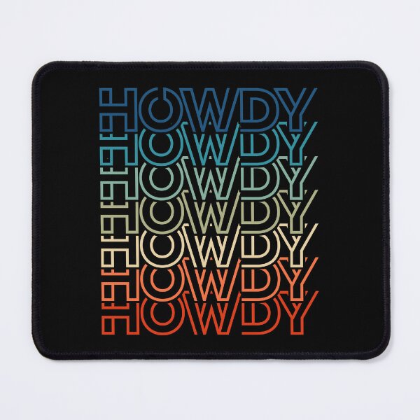 Item preview, Howdy Retro Western Typography Vintage Cowboy Sunset Text designed and sold by JRRTs.