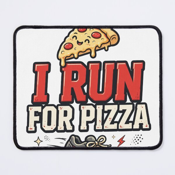 Item preview, i-run-for-pizza-funny-fitness designed and sold by samimouhdi.