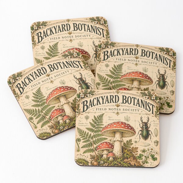 Item preview, Vintage Backyard Botanist Field Guide designed and sold by MysticCanvasAi.