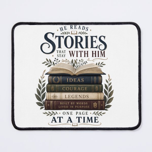 Item preview, A good design for men who love books designed and sold by GoodPlaceToShop.