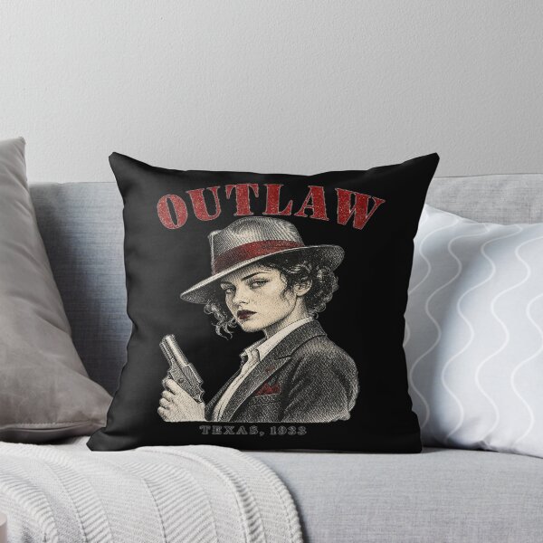 Item preview, Outlaw Vintage Halftone Female Portrait 1930s designed and sold by Art&Fun.