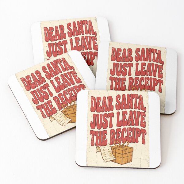 Item preview, Dear Santa, Just Leave The Receipt Shirt - Funny Christmas Retro Tee designed and sold by KERK Art and Design.