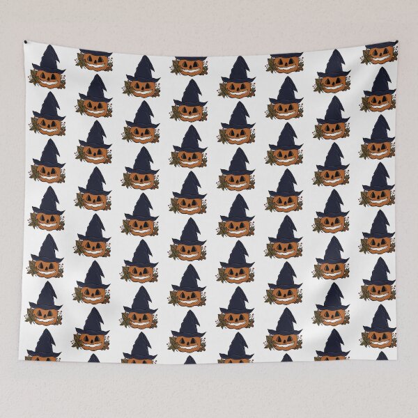 Item preview, Witch Hat Pumpkin Halloween Illustration designed and sold by BunnyBumb.