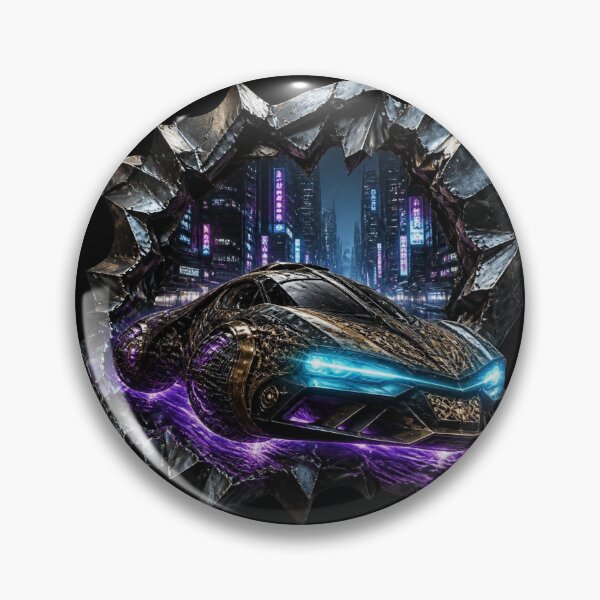 Item preview, Cyberpunk Hover Car Steampunk Torn Metal Graphic designed and sold by LazyDayzCo.