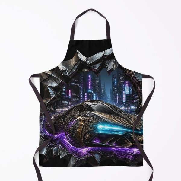 Item preview, Cyberpunk Hover Car Steampunk Torn Metal Graphic designed and sold by LazyDayzCo.