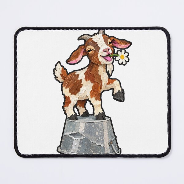 Item preview, Cheeky Pygmy Goat King of the Feed Bucket designed and sold by eignvalue.