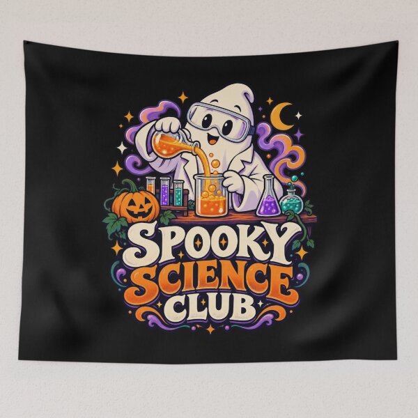 Item preview, Spooky Science Club - Ghost Scientist designed and sold by Good Mood Foundry.