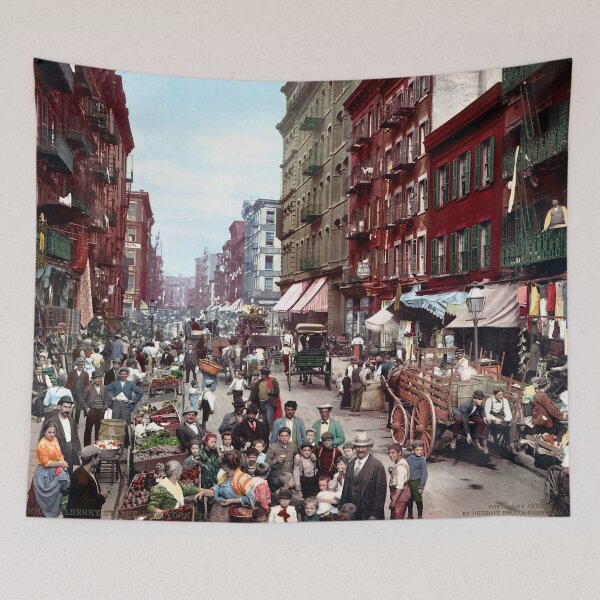 Item preview, Mulberry Street New York City circa 1900 designed and sold by Jon-Baran.