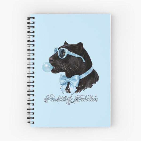 Item preview, Pawsitively Fabulous Blue Panther - Cute Blue Coquette Black Panther designed and sold by Vibe-Vary.