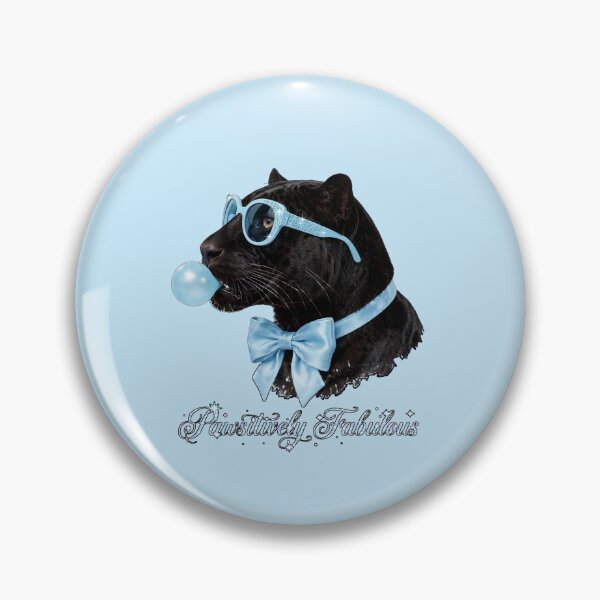 Item preview, Pawsitively Fabulous Blue Panther - Cute Blue Coquette Black Panther designed and sold by Vibe-Vary.