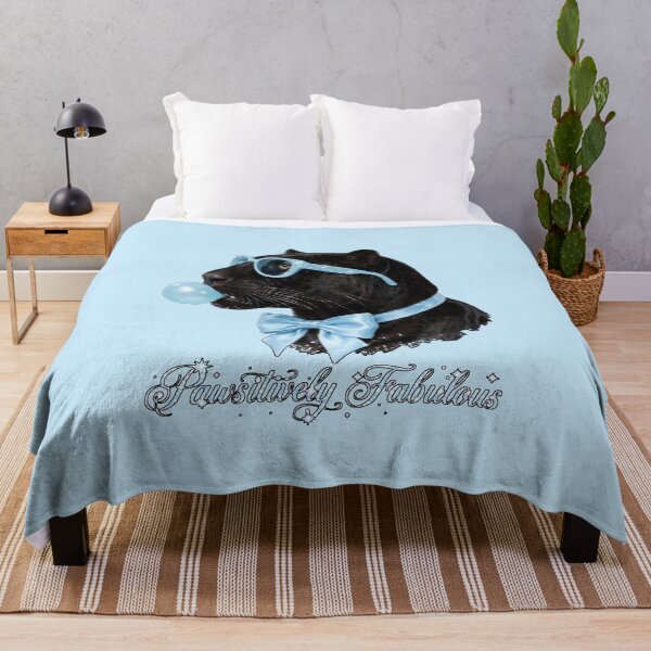 Item preview, Pawsitively Fabulous Blue Panther - Cute Blue Coquette Black Panther designed and sold by Vibe-Vary.