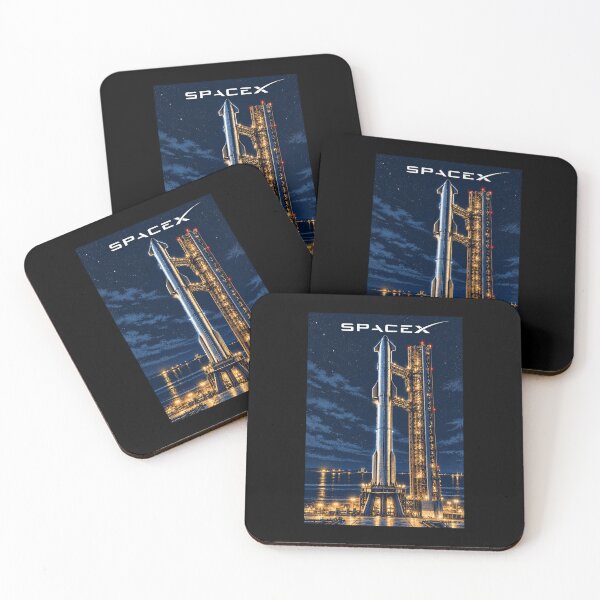 Item preview, SpaceX Starship Reentry – Retro Navy Orange Silkscreen Space Art designed and sold by TEEJAMBOREE.