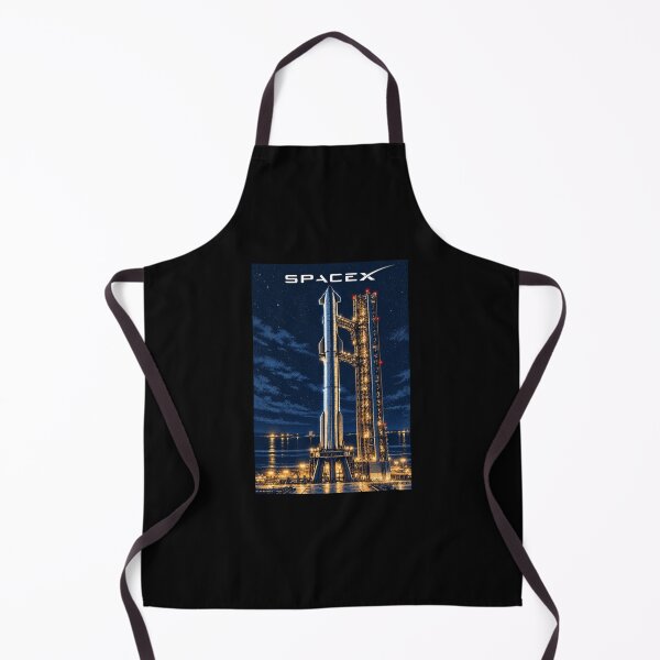 Item preview, SpaceX Starship Reentry – Retro Navy Orange Silkscreen Space Art designed and sold by TEEJAMBOREE.