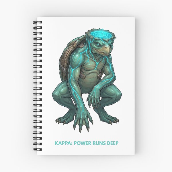 Item preview, Cyber Kappa — Power Runs Deep | Biomechanical River Yokai Art designed and sold by CalmFrameArt.