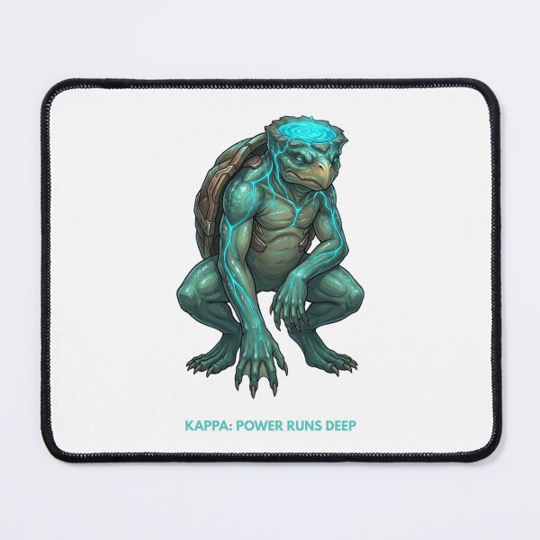 Item preview, Cyber Kappa — Power Runs Deep | Biomechanical River Yokai Art designed and sold by CalmFrameArt.