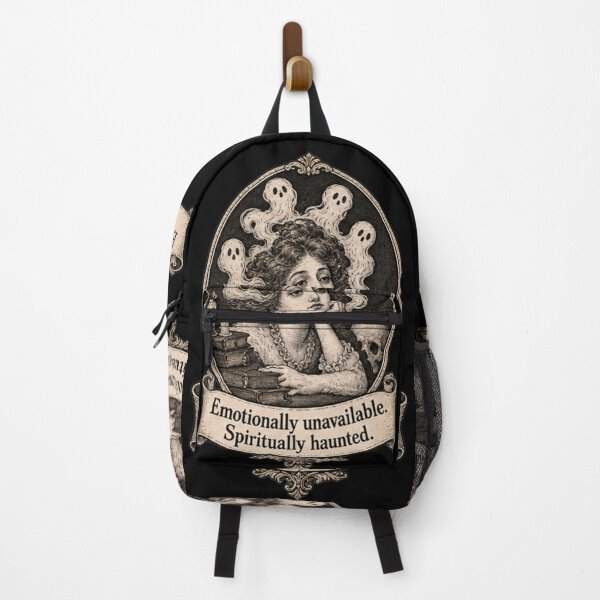 Item preview, Emotionally Unavailable Spiritually Haunted – Dark Halloween Humor designed and sold by doorzz.