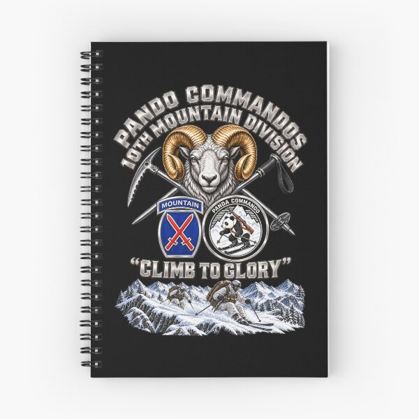 Item preview, Pando Commandos, 10th Mtn Division - Climb to Glory - Scene - 3D - Transparent designed and sold by Military Insignia Products.