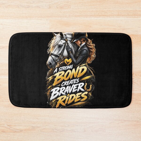 Item preview, A Strong Bond Creates Braver Rides Horse Riding Design designed and sold by M. Mamdouh Artworks.