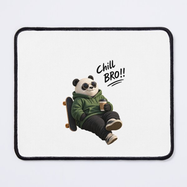 Item preview, Chill Bro Panda – Coffee, Headphones & Relaxing Vibes designed and sold by Neerajpandre.