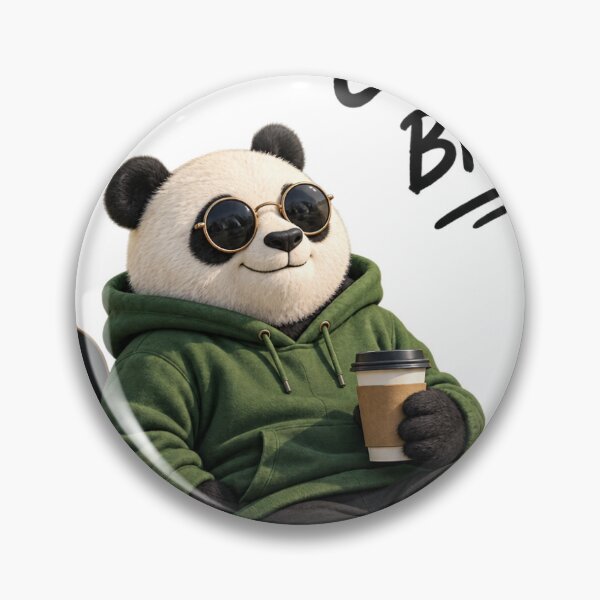 Item preview, Chill Bro Panda – Coffee, Headphones & Relaxing Vibes designed and sold by Neerajpandre.