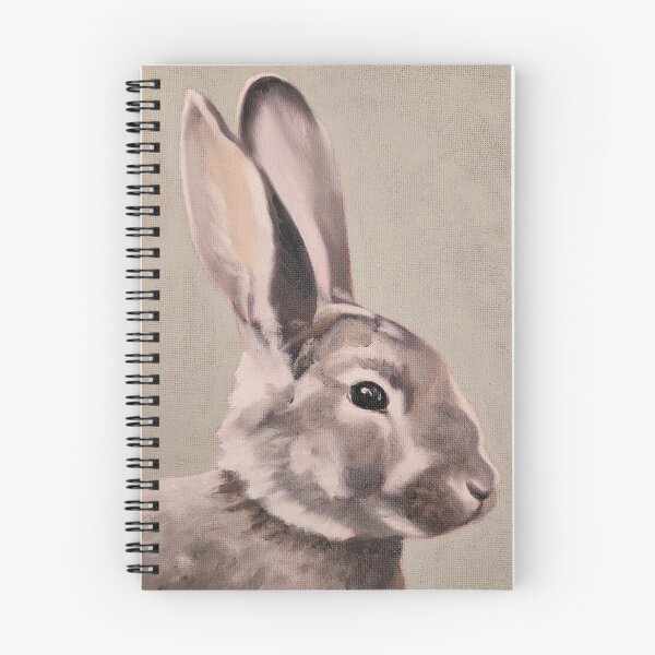 Item preview, Eastern Cottontail portrait painting 2 designed and sold by Emily Bickell.