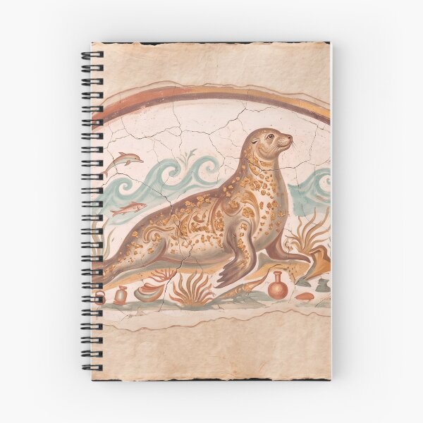 Item preview, Ancient Mediterranean Seal - Roman Fresco Art designed and sold by codex antique.