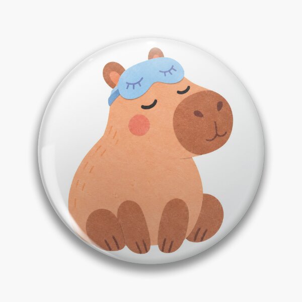 Item preview, Capybara with a Sleep Mask designed and sold by The-Art-of-D.