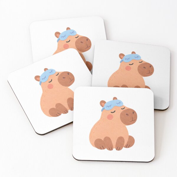 Item preview, Capybara with a Sleep Mask designed and sold by The-Art-of-D.