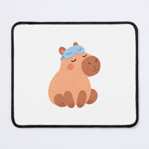 Item preview, Capybara with a Sleep Mask designed and sold by The-Art-of-D.