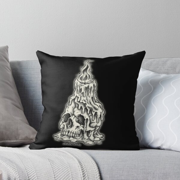 Item preview, Halloween | Skull Candle – Burning Bones designed and sold by Charco.Store – Bold Expressive Graphics & Alt Streetwear Art.