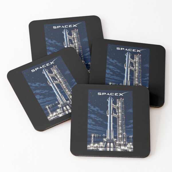 Item preview, SpaceX Starship Reentry – Retro Navy Orange Silkscreen Space Art designed and sold by TEEJAMBOREE.