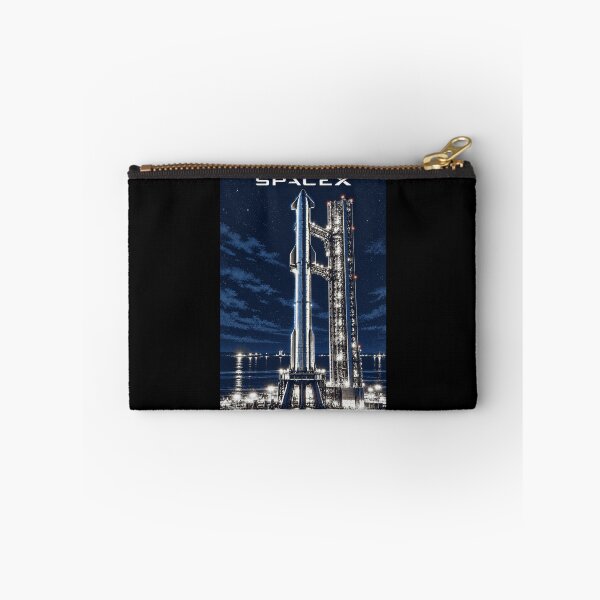 Item preview, SpaceX Starship Reentry – Retro Navy Orange Silkscreen Space Art designed and sold by TEEJAMBOREE.