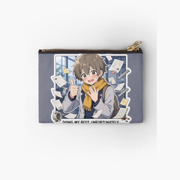Item preview, Doing my best, unfortunately. Cute anime sticker, motto designed and sold by katerynaS99.