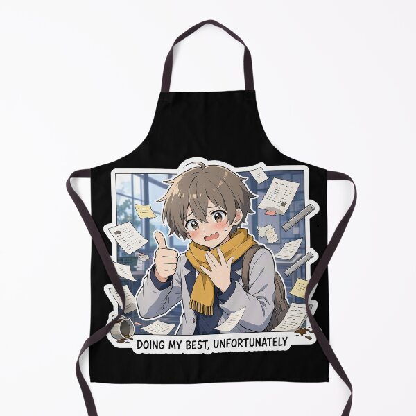 Item preview, Doing my best, unfortunately. Cute anime sticker, motto designed and sold by katerynaS99.